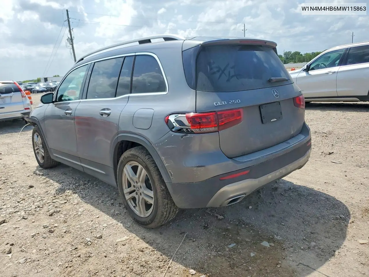2021 Mercedes-Benz Glb 250 4Matic VIN: W1N4M4HB6MW115863 Lot: 55443106