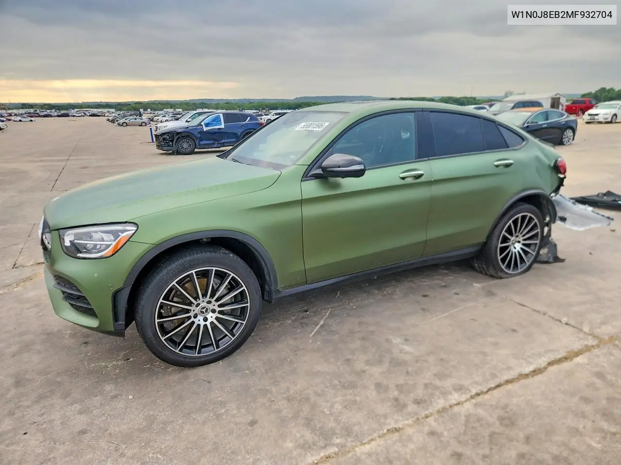 2021 Mercedes-Benz Glc Coupe 300 4Matic VIN: W1N0J8EB2MF932704 Lot: 55801596