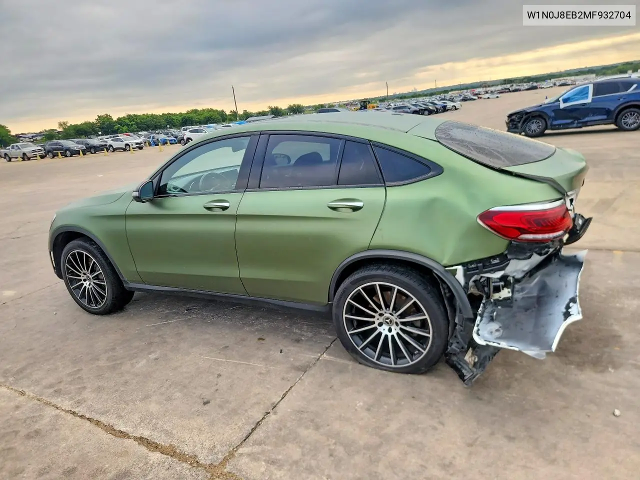 2021 Mercedes-Benz Glc Coupe 300 4Matic VIN: W1N0J8EB2MF932704 Lot: 55801596