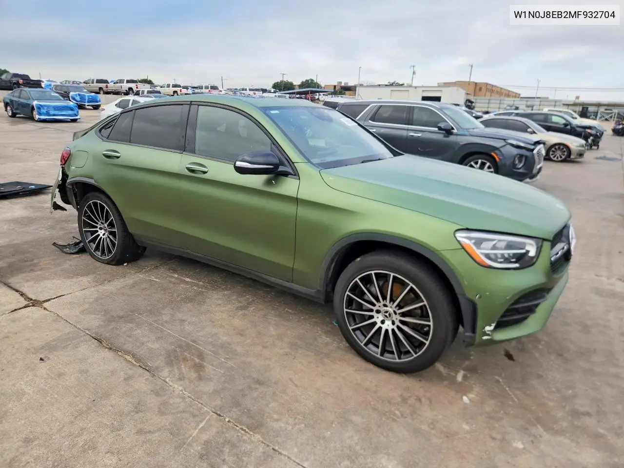 2021 Mercedes-Benz Glc Coupe 300 4Matic VIN: W1N0J8EB2MF932704 Lot: 55801596