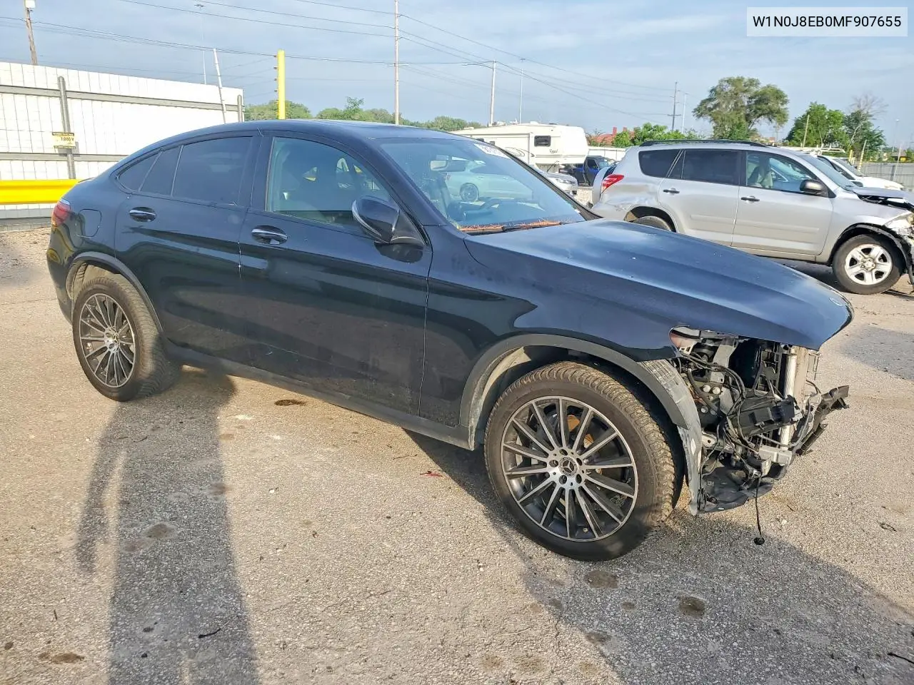 2021 Mercedes-Benz Glc Coupe 300 4Matic VIN: W1N0J8EB0MF907655 Lot: 56131576