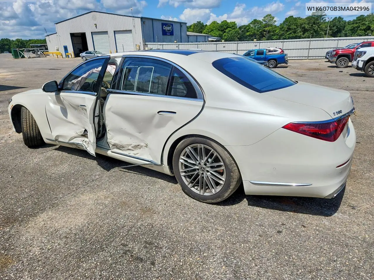 2021 Mercedes-Benz S 580 4Matic VIN: W1K6G7GB3MA042996 Lot: 57121096