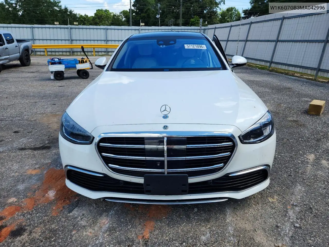 2021 Mercedes-Benz S 580 4Matic VIN: W1K6G7GB3MA042996 Lot: 57121096