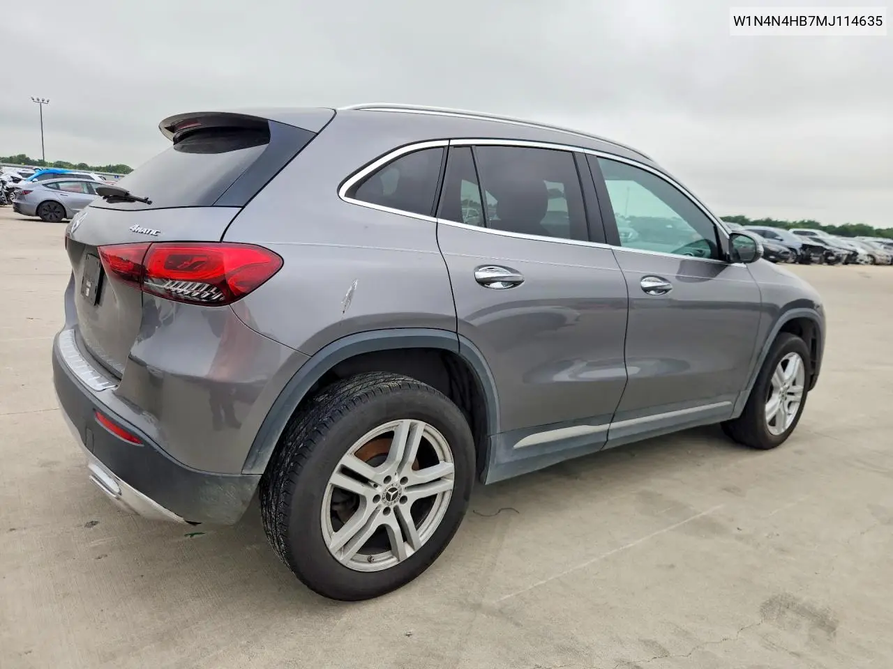 2021 Mercedes-Benz Gla 250 4Matic VIN: W1N4N4HB7MJ114635 Lot: 57419646