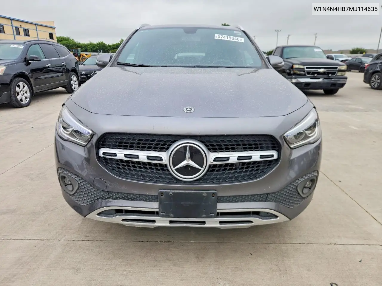 2021 Mercedes-Benz Gla 250 4Matic VIN: W1N4N4HB7MJ114635 Lot: 57419646