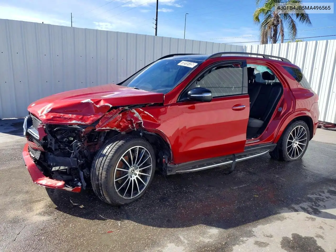 2021 Mercedes-Benz Gle 350 VIN: 4JGFB4JB5MA496565 Lot: 57528646