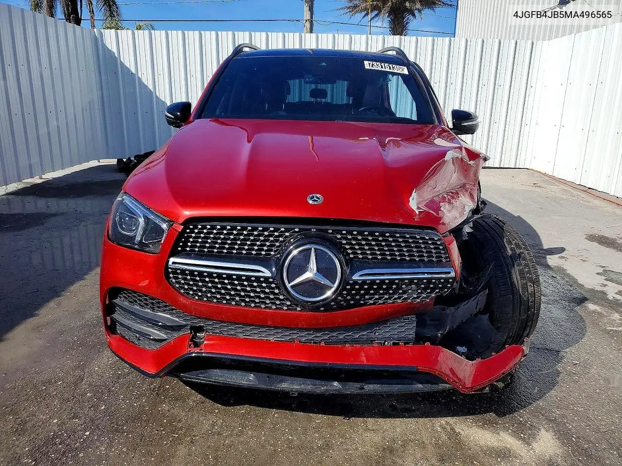 2021 Mercedes-Benz Gle 350 VIN: 4JGFB4JB5MA496565 Lot: 57528646