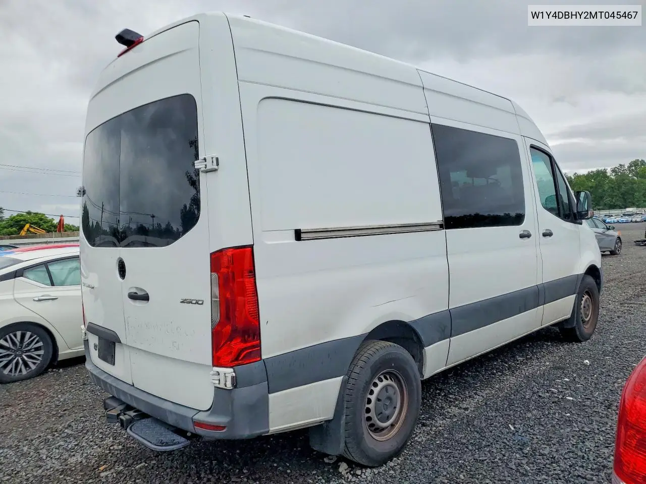 2021 Mercedes-Benz Sprinter 2500 VIN: W1Y4DBHY2MT045467 Lot: 57910576