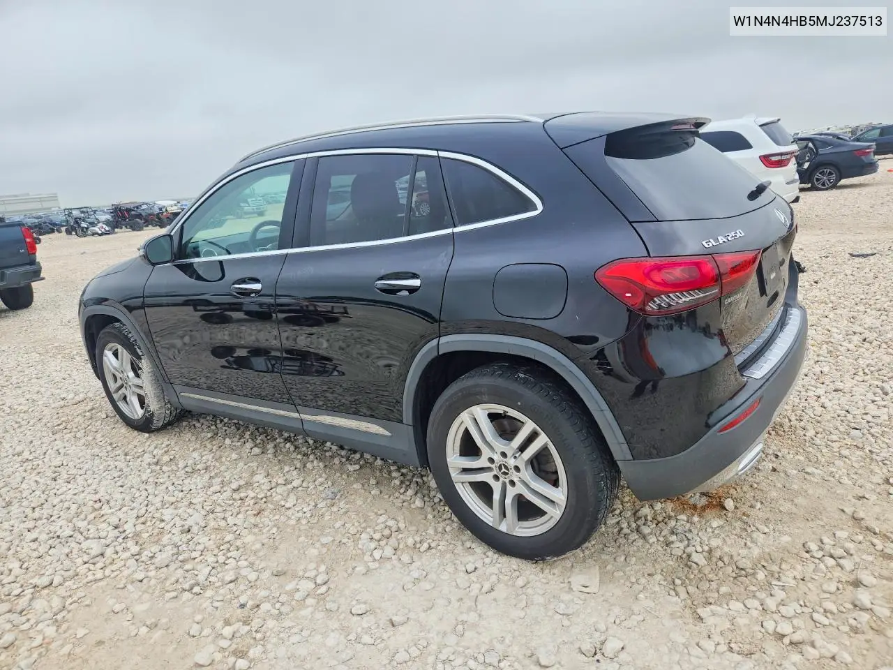 2021 Mercedes-Benz Gla 250 4Matic VIN: W1N4N4HB5MJ237513 Lot: 57949826