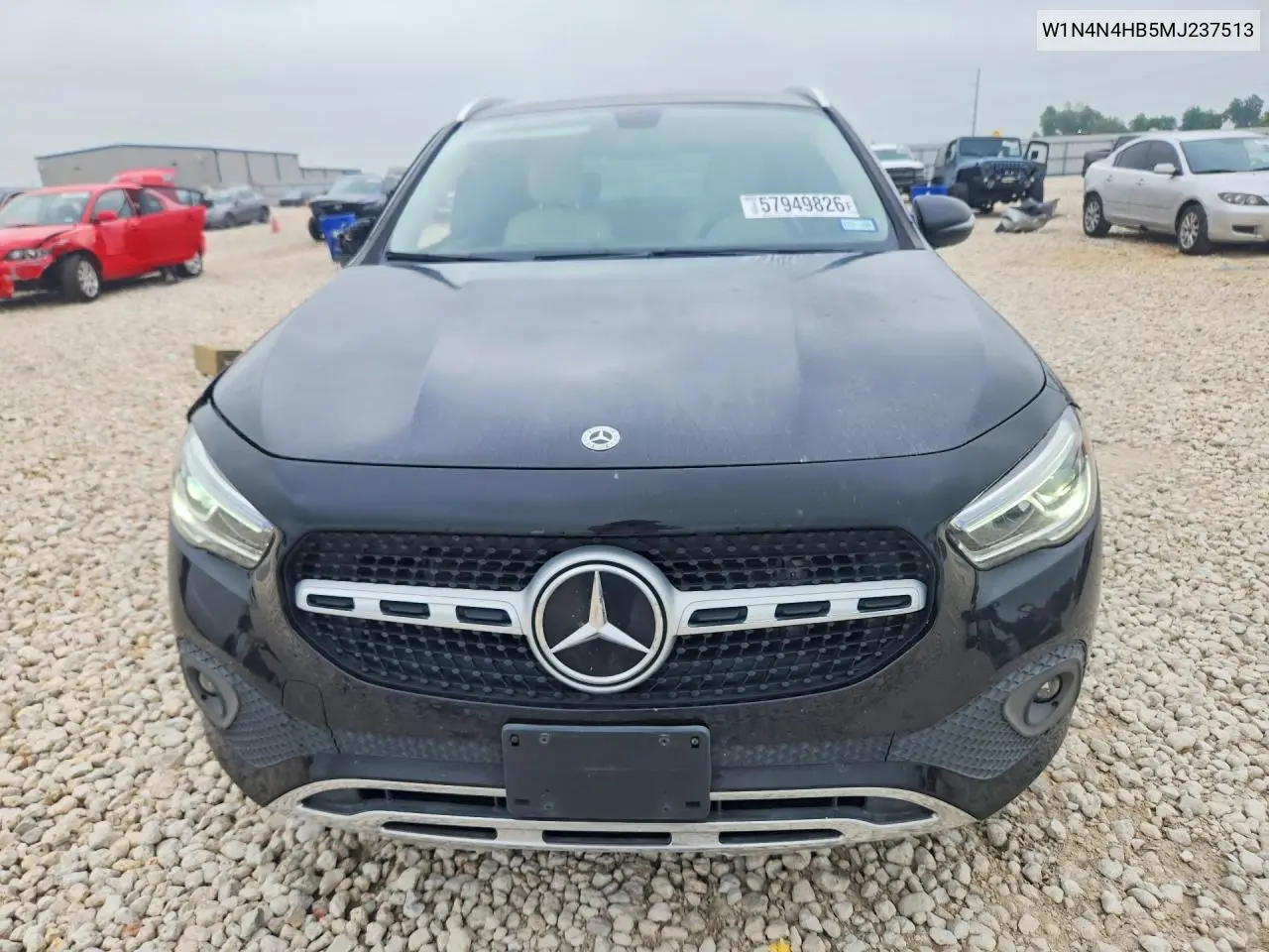 2021 Mercedes-Benz Gla 250 4Matic VIN: W1N4N4HB5MJ237513 Lot: 57949826