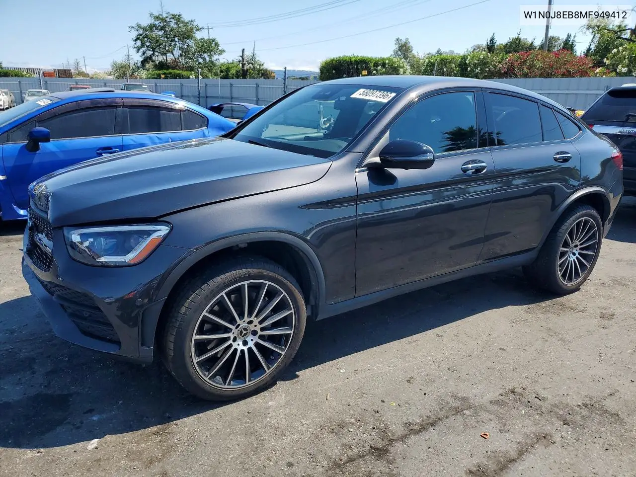 2021 Mercedes-Benz Glc Coupe 300 4Matic VIN: W1N0J8EB8MF949412 Lot: 58097396