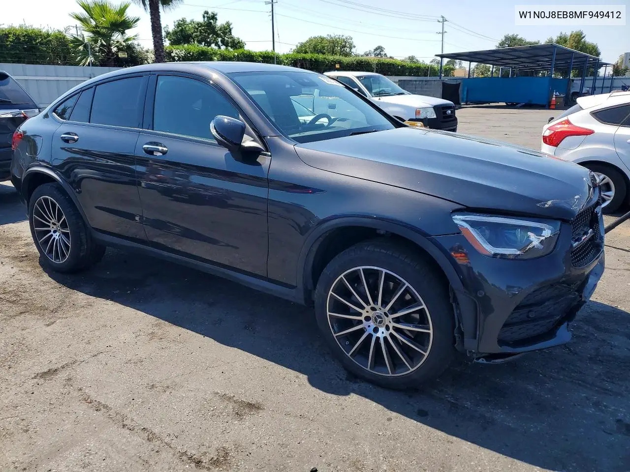 2021 Mercedes-Benz Glc Coupe 300 4Matic VIN: W1N0J8EB8MF949412 Lot: 58097396