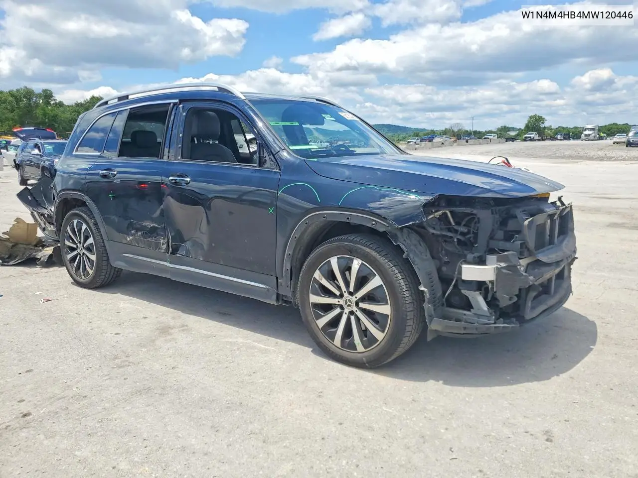 2021 Mercedes-Benz Glb 250 4Matic VIN: W1N4M4HB4MW120446 Lot: 58105346