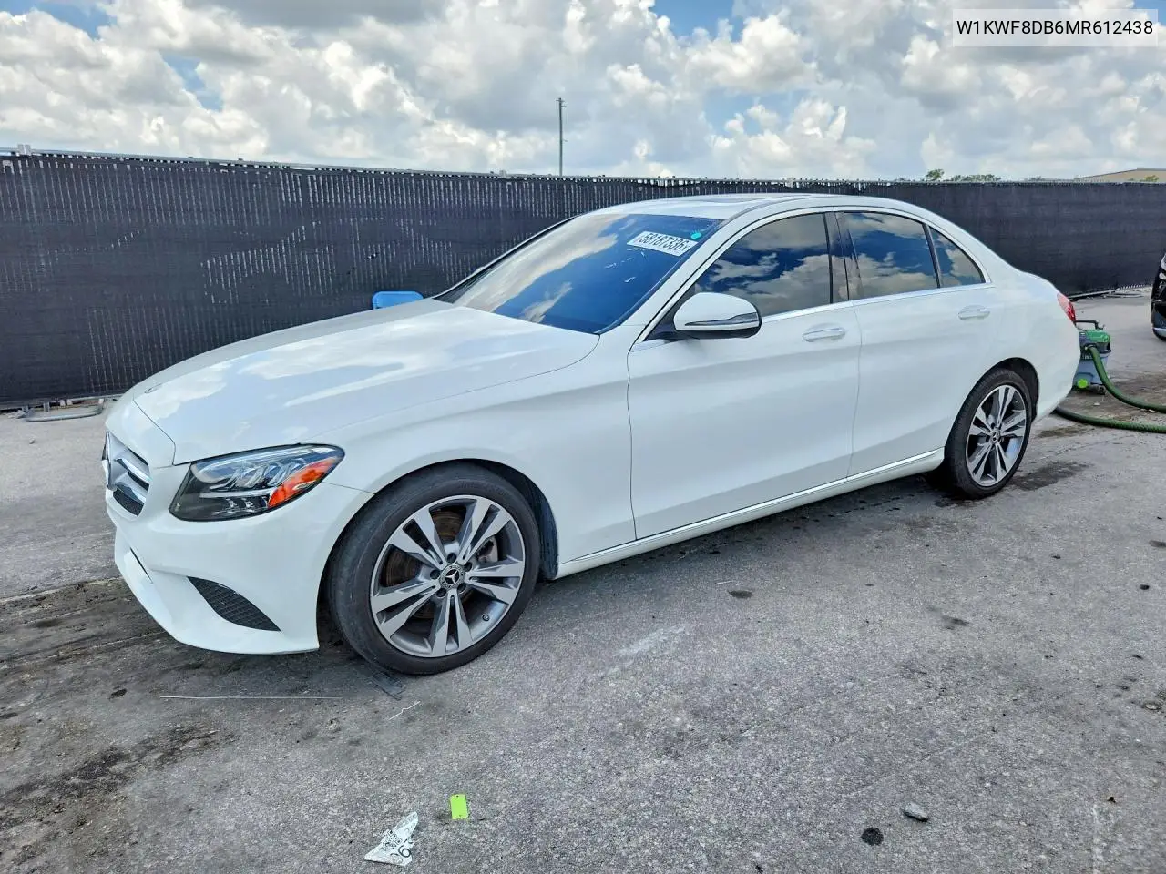2021 Mercedes-Benz C 300 VIN: W1KWF8DB6MR612438 Lot: 58187336