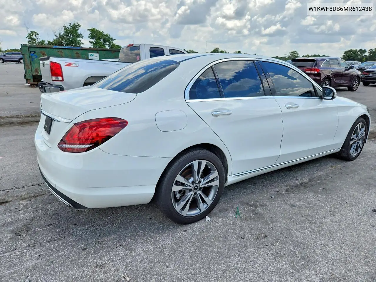 2021 Mercedes-Benz C 300 VIN: W1KWF8DB6MR612438 Lot: 58187336