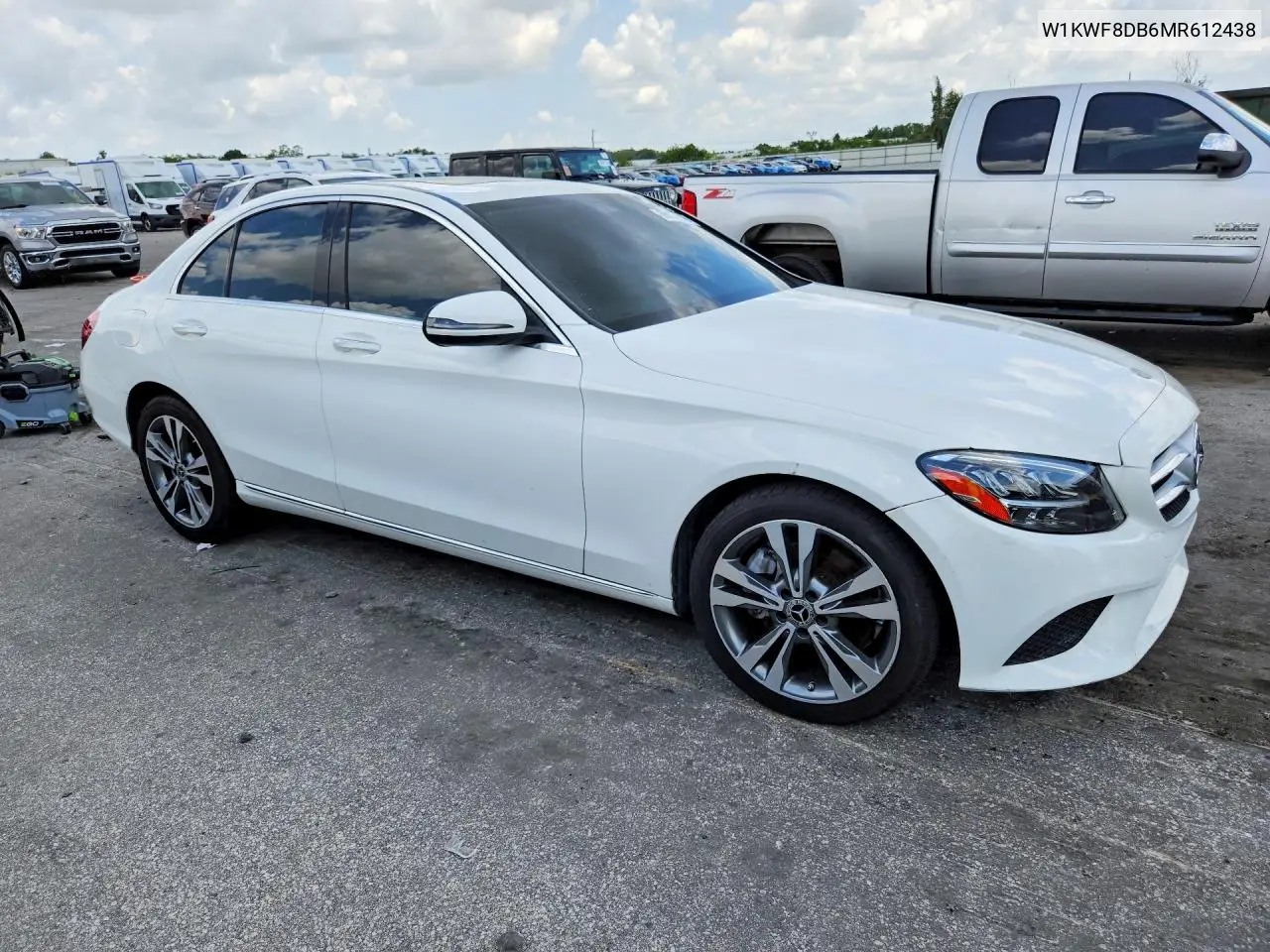 2021 Mercedes-Benz C 300 VIN: W1KWF8DB6MR612438 Lot: 58187336
