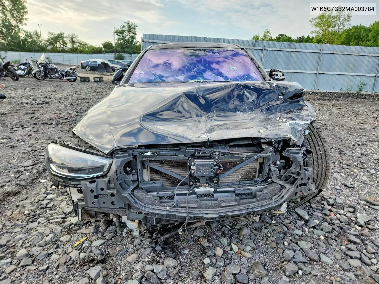 2021 Mercedes-Benz S 580 4Matic VIN: W1K6G7GB2MA003784 Lot: 58364926