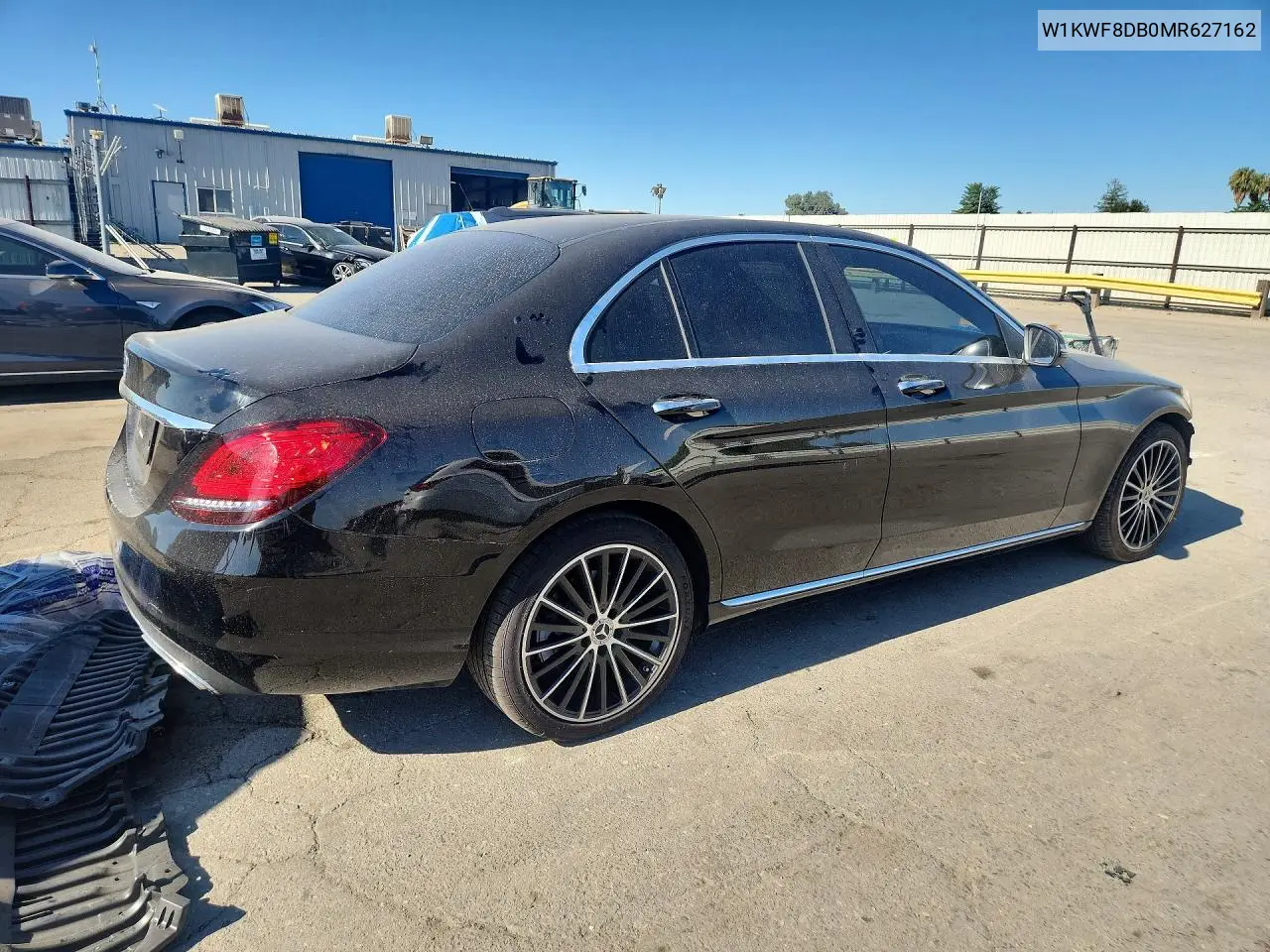 2021 Mercedes-Benz C 300 VIN: W1KWF8DB0MR627162 Lot: 58407986