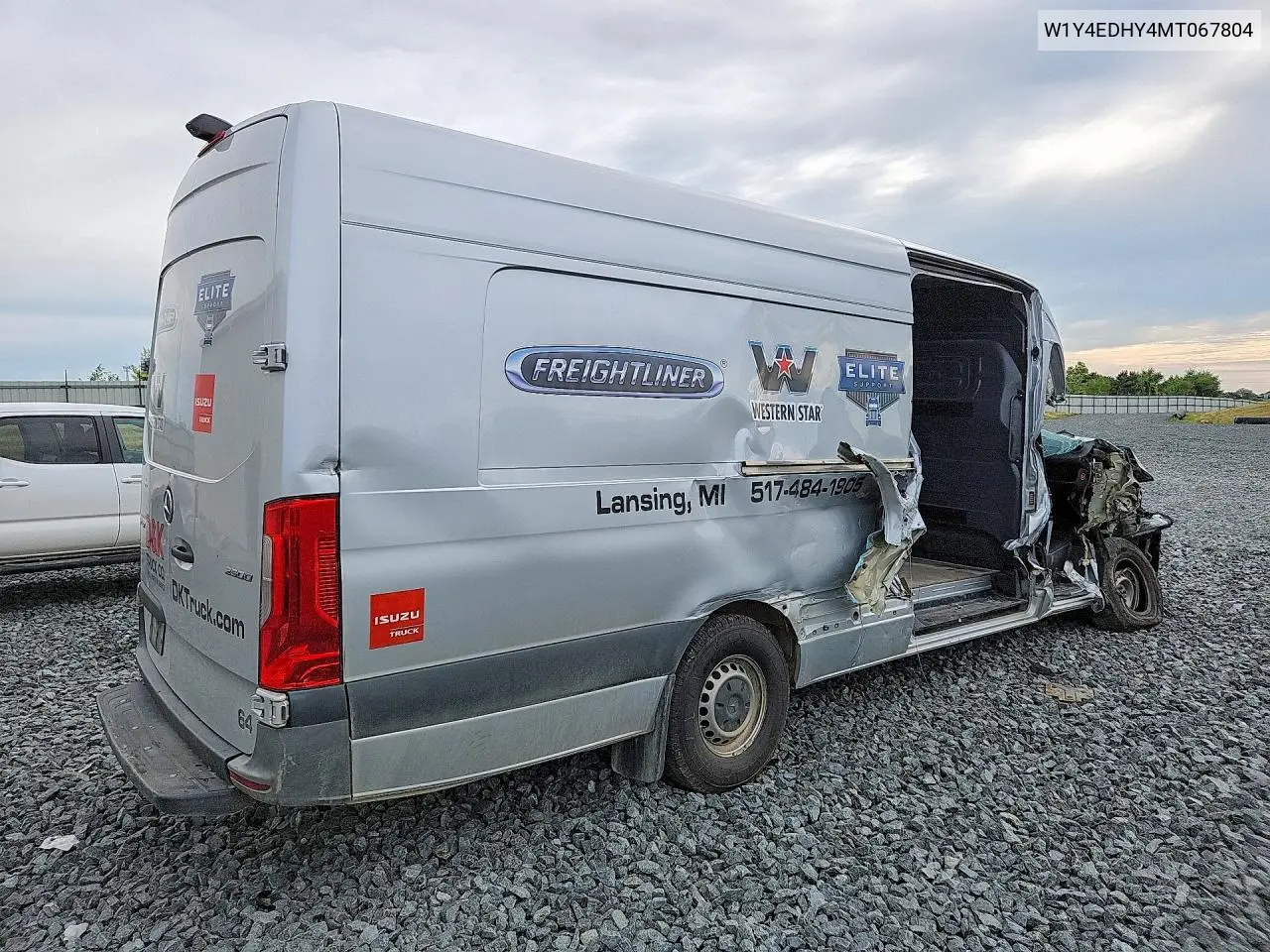 2021 Mercedes-Benz Sprinter 2500 VIN: W1Y4EDHY4MT067804 Lot: 58408686