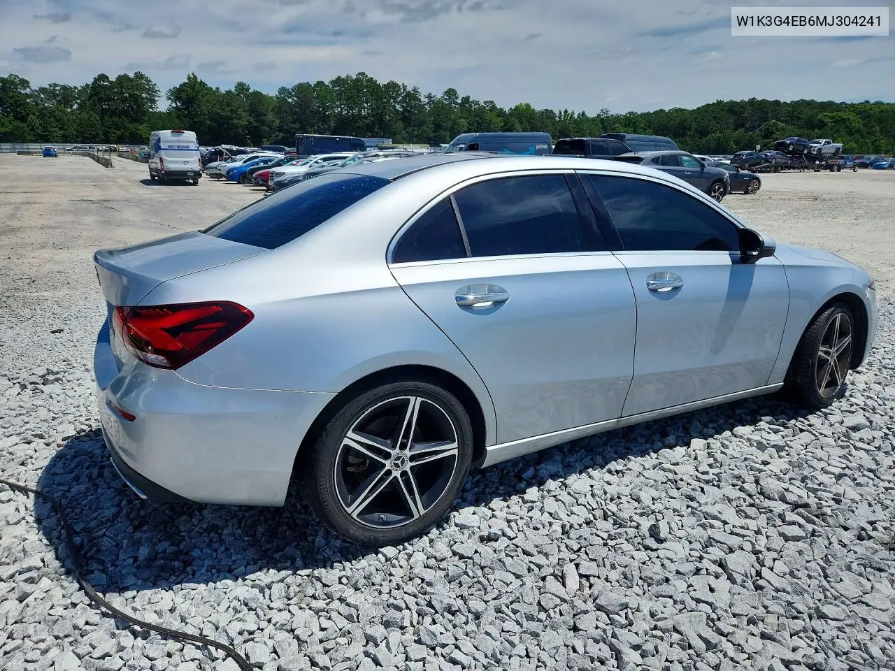 2021 Mercedes-Benz A 220 VIN: W1K3G4EB6MJ304241 Lot: 58459106