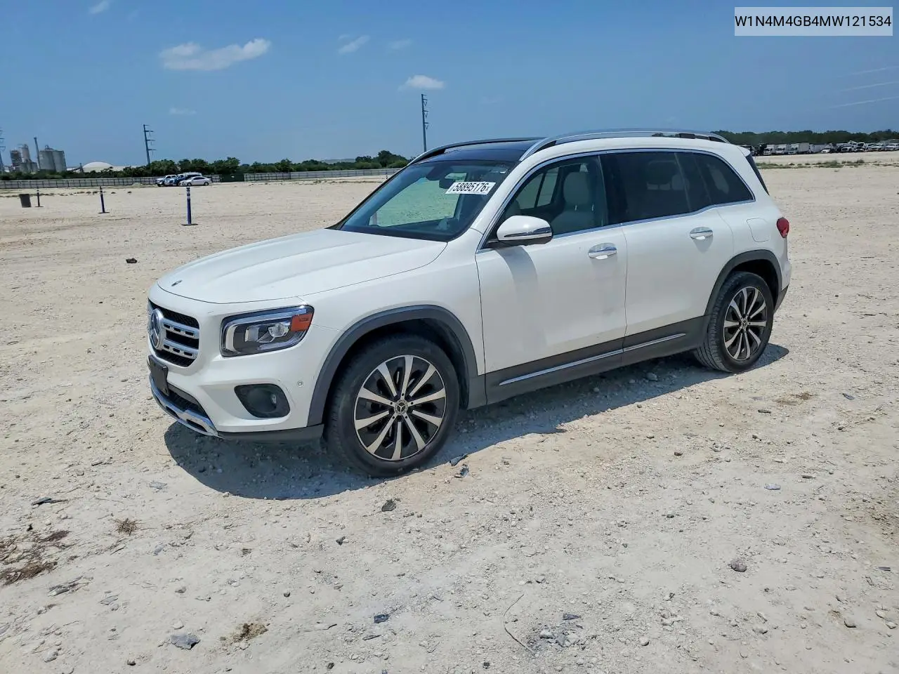 2021 Mercedes-Benz Glb 250 VIN: W1N4M4GB4MW121534 Lot: 58895176