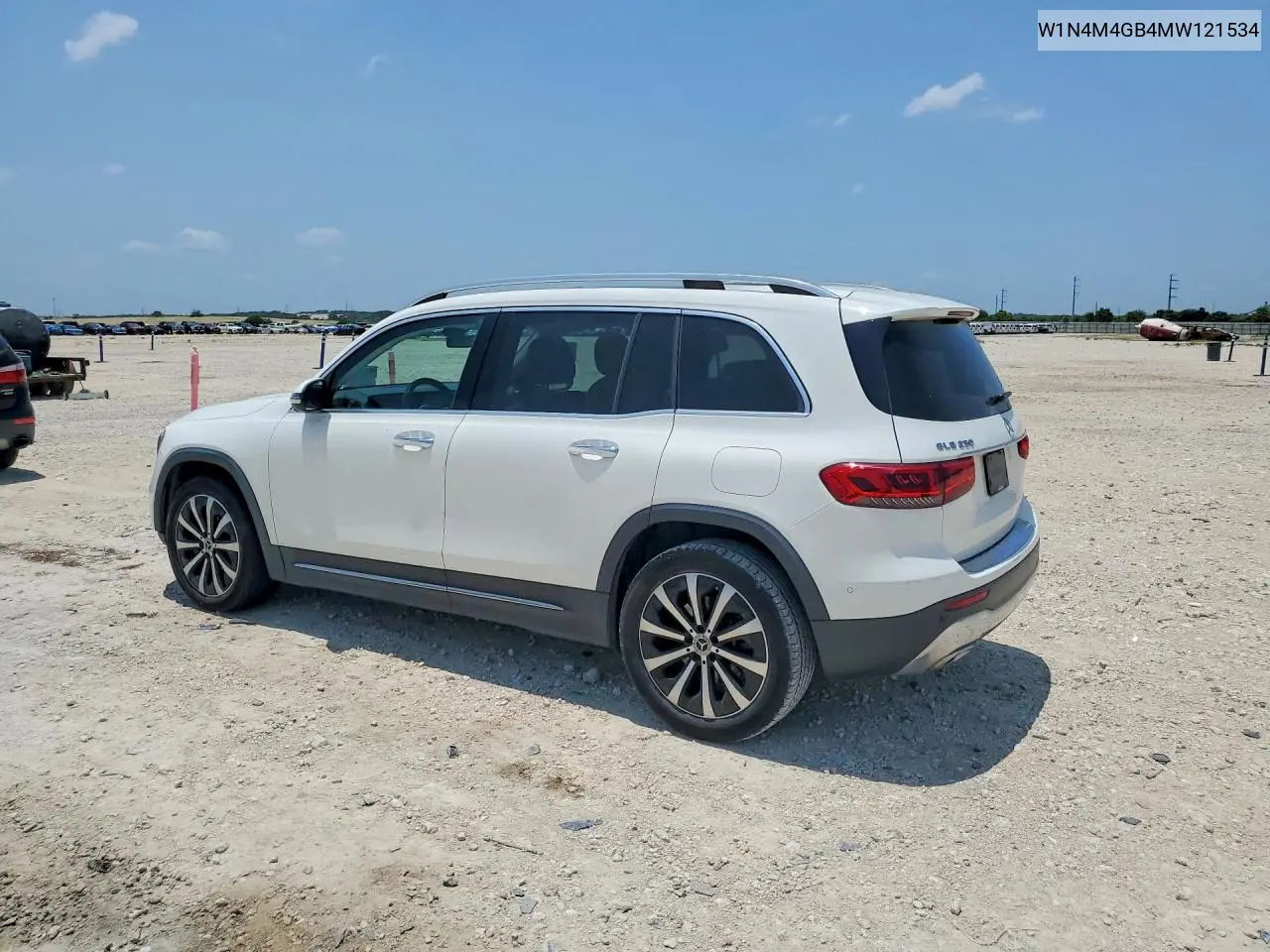 2021 Mercedes-Benz Glb 250 VIN: W1N4M4GB4MW121534 Lot: 58895176