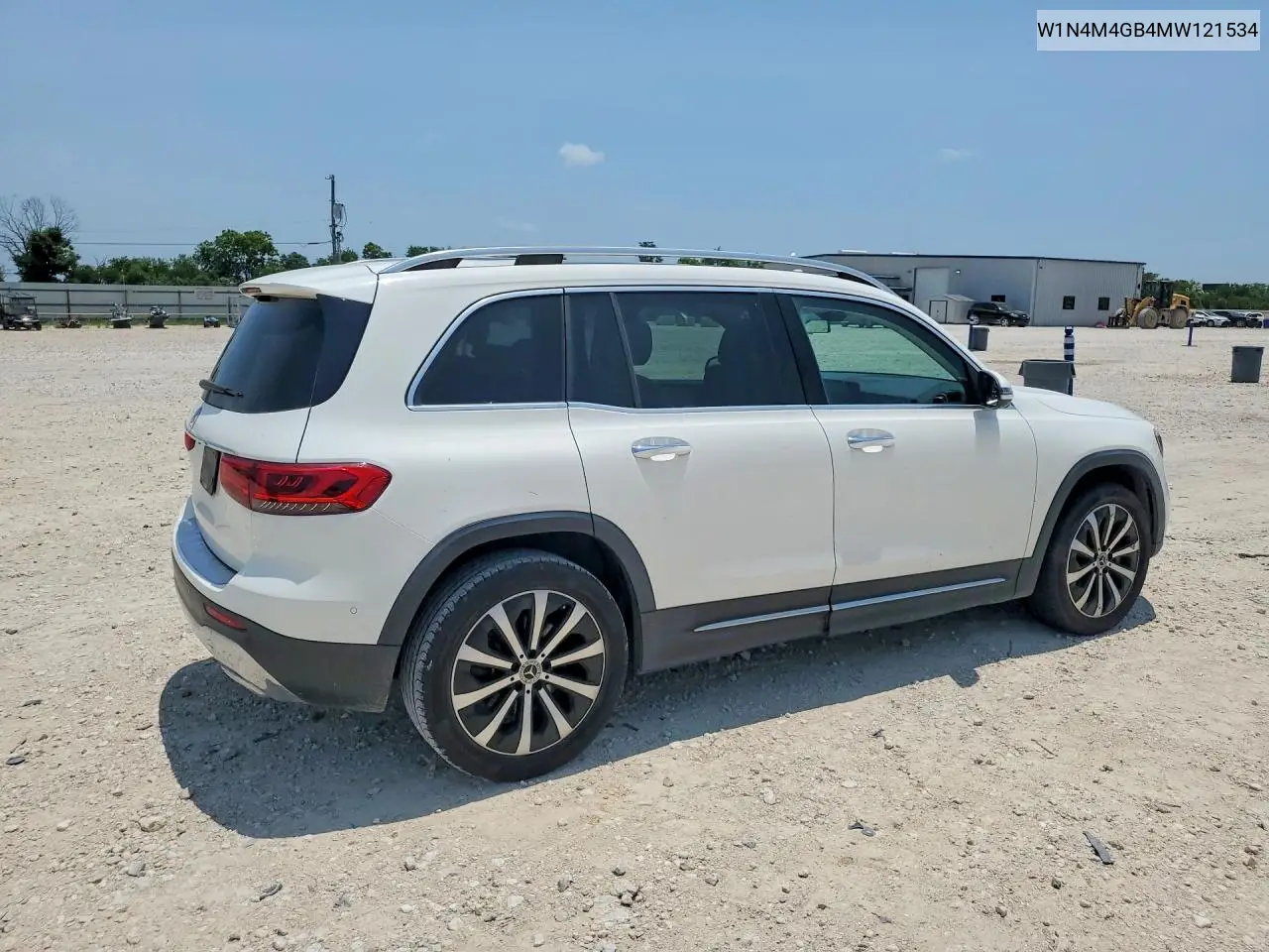 2021 Mercedes-Benz Glb 250 VIN: W1N4M4GB4MW121534 Lot: 58895176