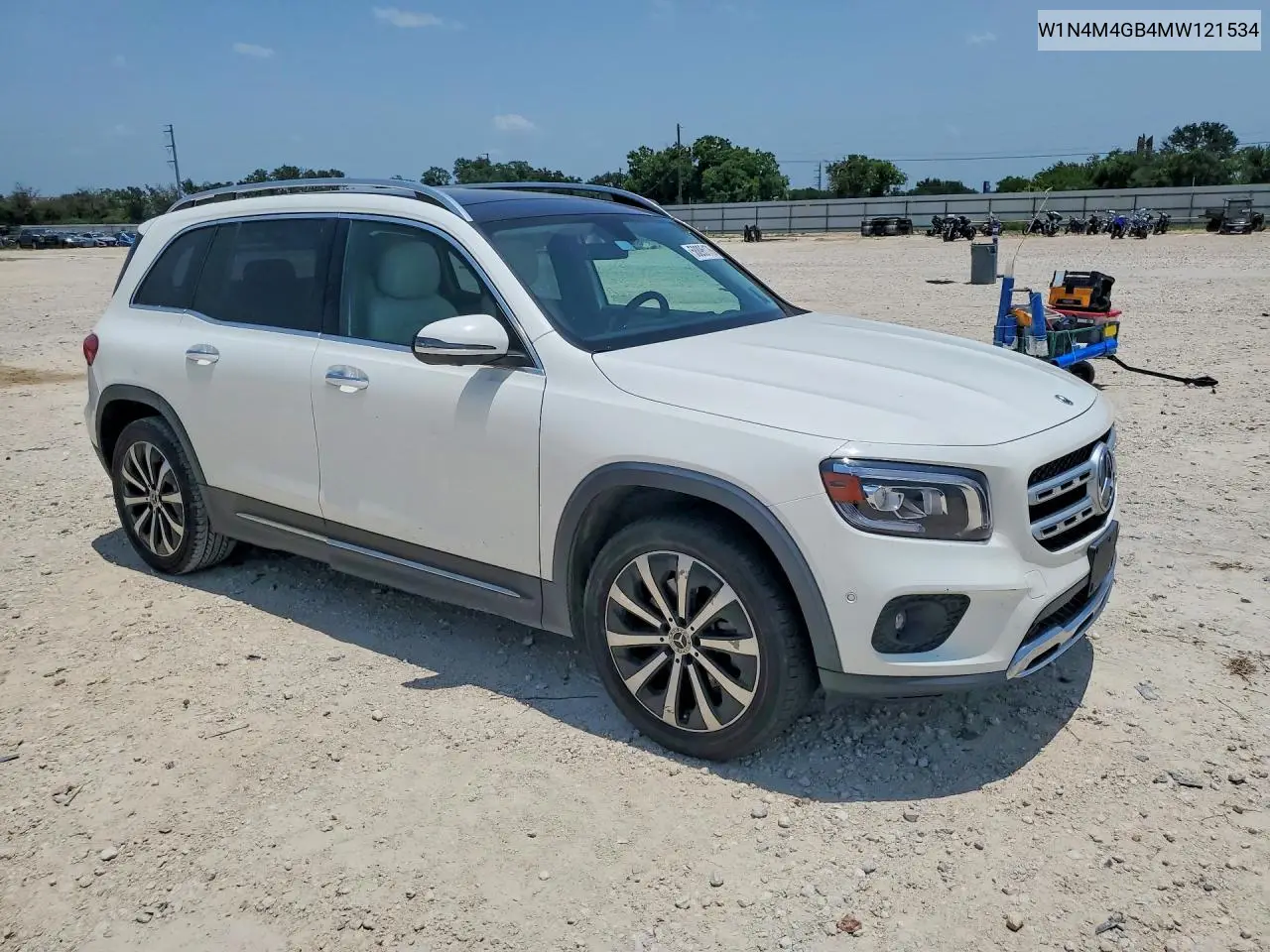 2021 Mercedes-Benz Glb 250 VIN: W1N4M4GB4MW121534 Lot: 58895176