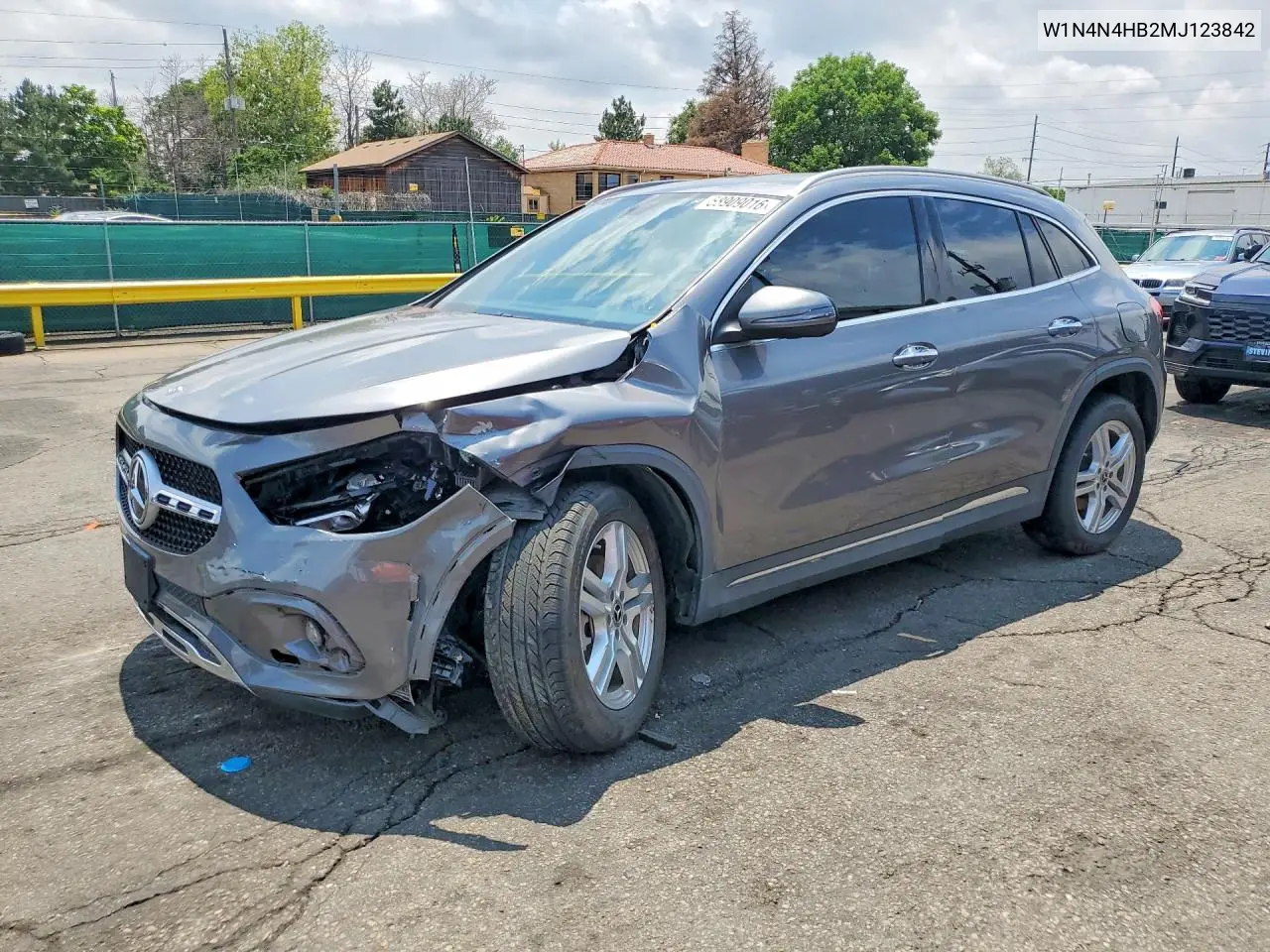 2021 Mercedes-Benz Gla 250 4Matic VIN: W1N4N4HB2MJ123842 Lot: 58909016