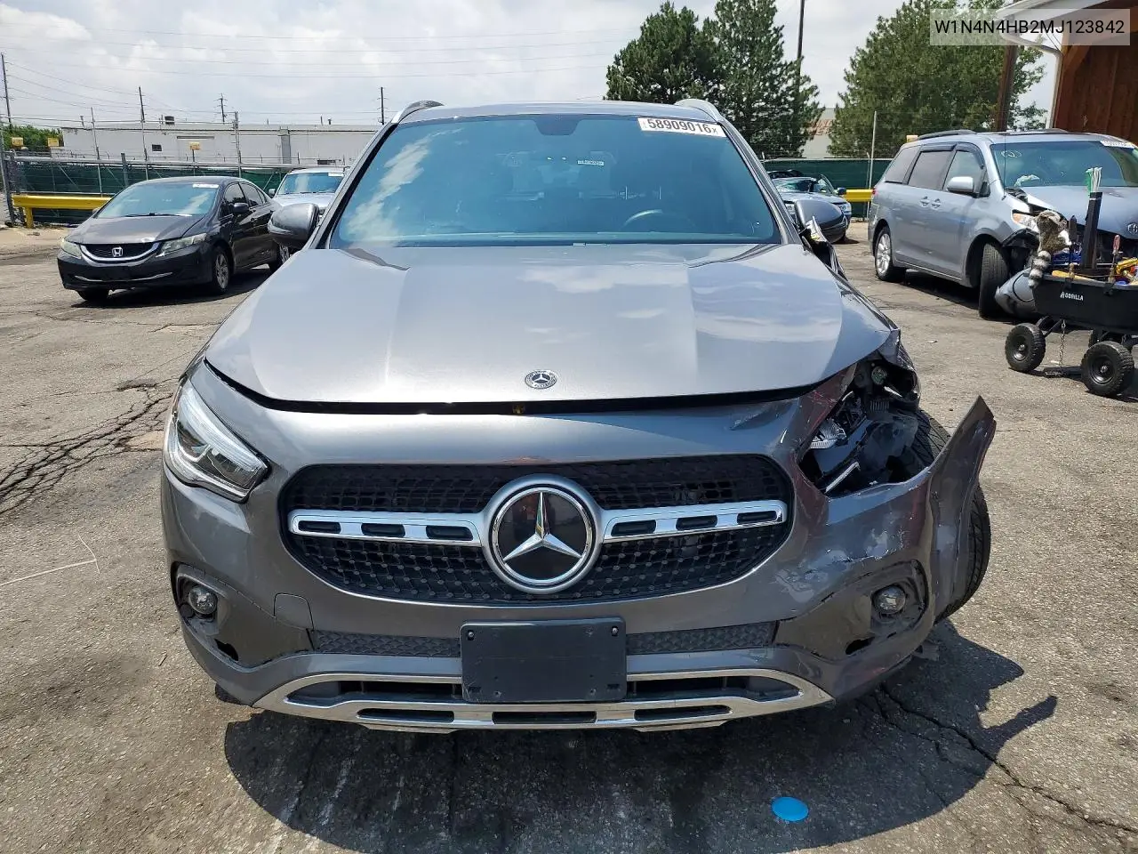 2021 Mercedes-Benz Gla 250 4Matic VIN: W1N4N4HB2MJ123842 Lot: 58909016