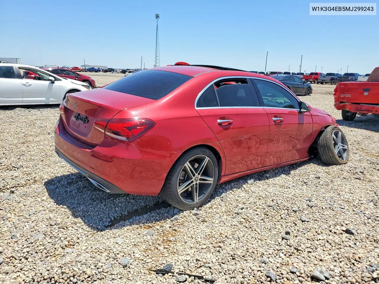 2021 Mercedes-Benz A 220 VIN: W1K3G4EB5MJ299243 Lot: 59002486