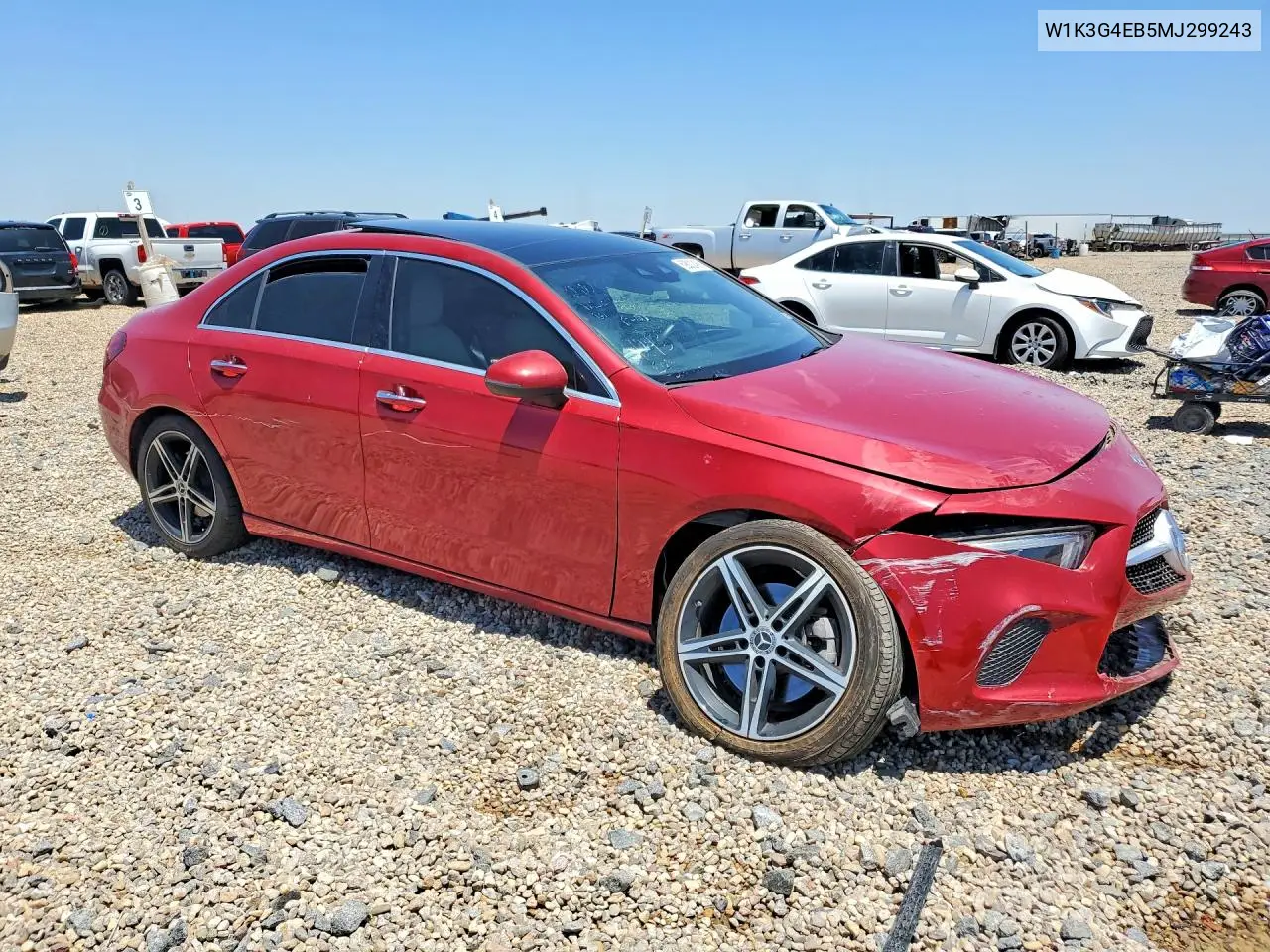 2021 Mercedes-Benz A 220 VIN: W1K3G4EB5MJ299243 Lot: 59002486
