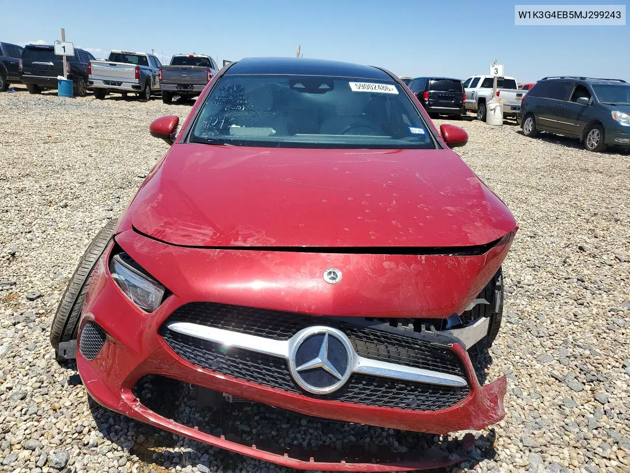 2021 Mercedes-Benz A 220 VIN: W1K3G4EB5MJ299243 Lot: 59002486