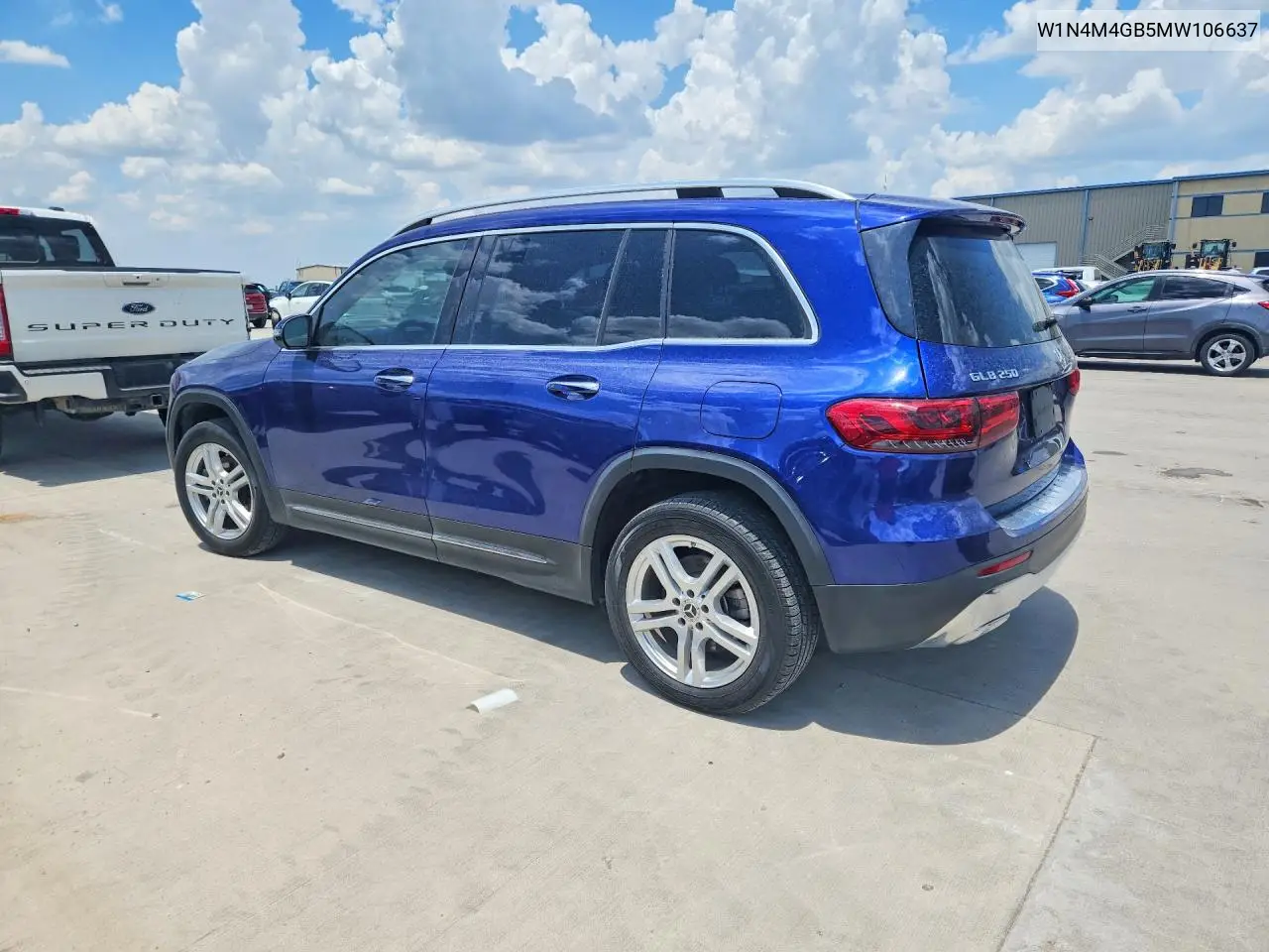 2021 Mercedes-Benz Glb 250 VIN: W1N4M4GB5MW106637 Lot: 59032376