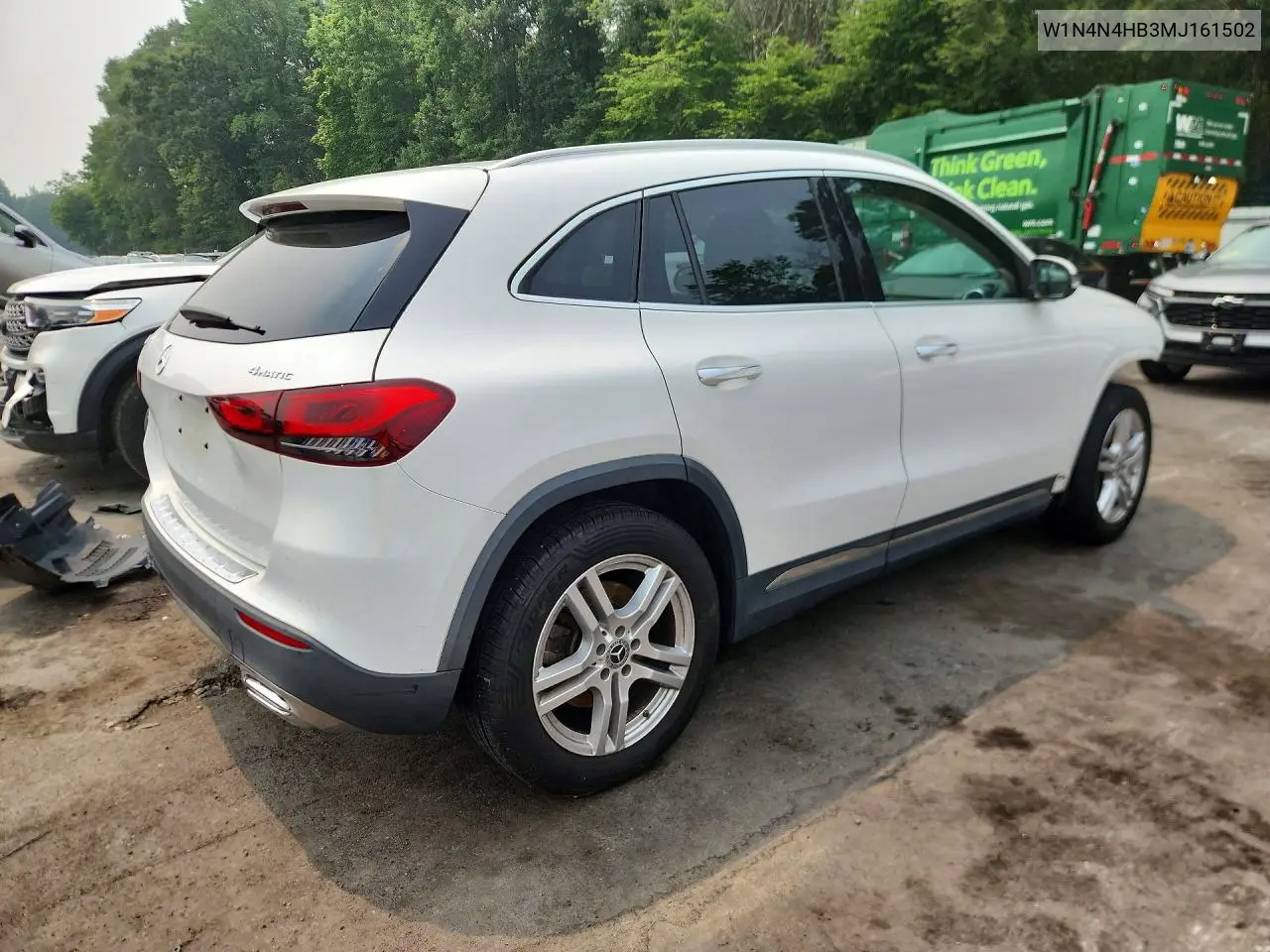 2021 Mercedes-Benz Gla 250 4Matic VIN: W1N4N4HB3MJ161502 Lot: 61559316