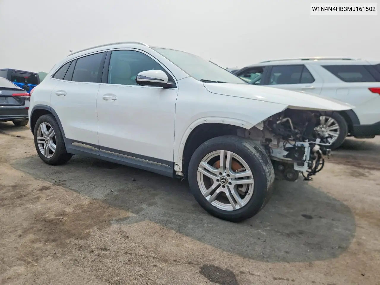 2021 Mercedes-Benz Gla 250 4Matic VIN: W1N4N4HB3MJ161502 Lot: 61559316