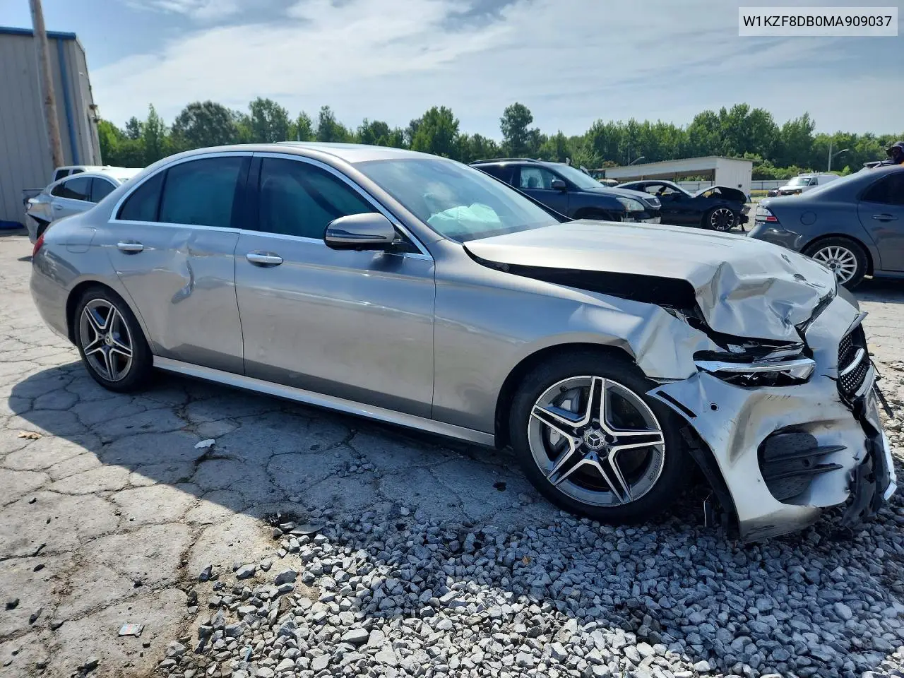 2021 Mercedes-Benz E 350 VIN: W1KZF8DB0MA909037 Lot: 62047236