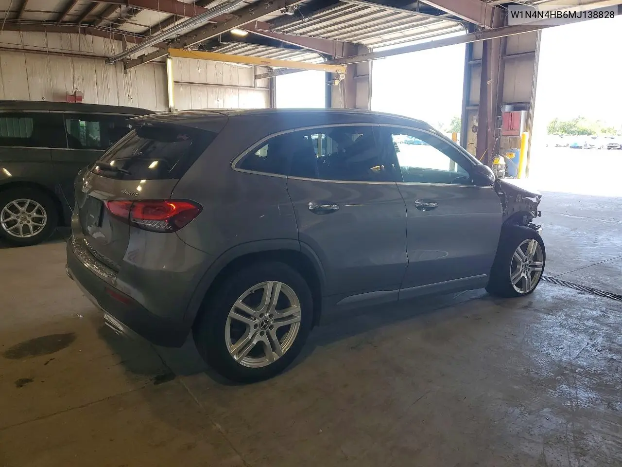 2021 Mercedes-Benz Gla 250 4Matic VIN: W1N4N4HB6MJ138828 Lot: 62093526
