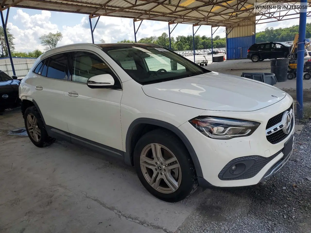2021 Mercedes-Benz Gla 250 4Matic VIN: W1N4N4HB9MJ185058 Lot: 97683105