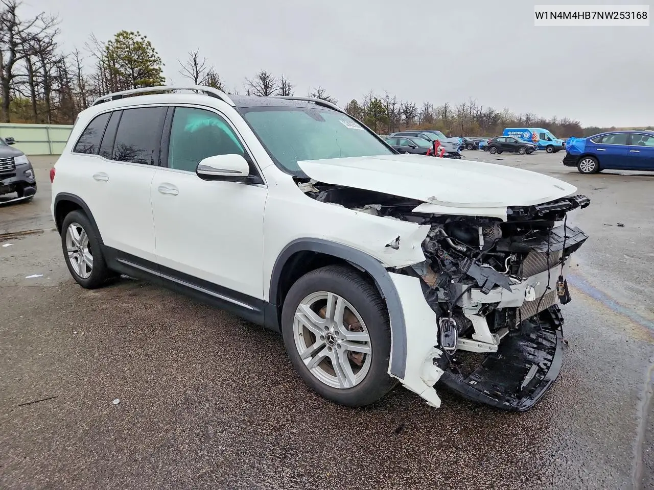 2022 Mercedes-Benz Glb 250 4Matic VIN: W1N4M4HB7NW253168 Lot: 52402506