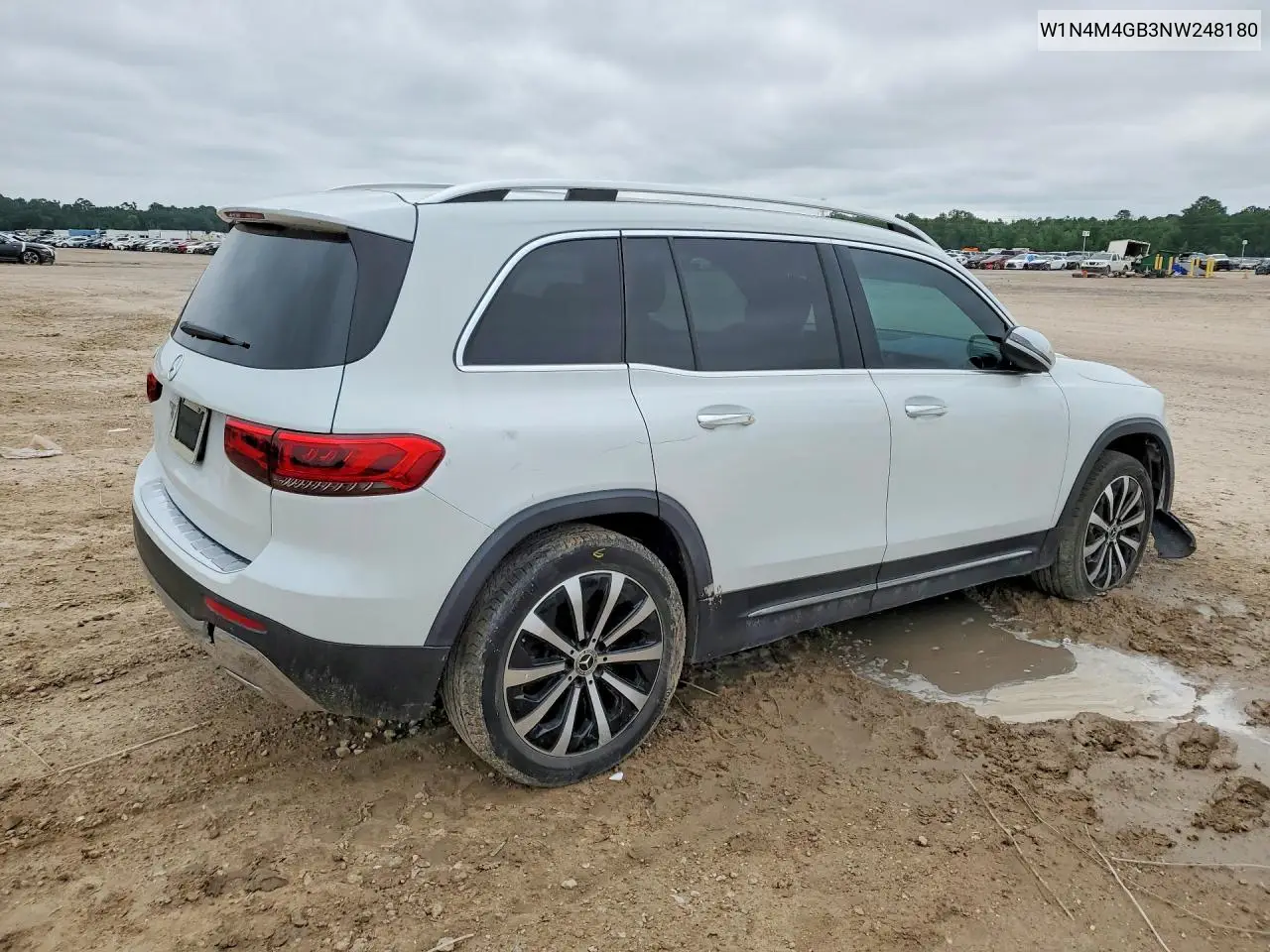 2022 Mercedes-Benz Glb 250 VIN: W1N4M4GB3NW248180 Lot: 52568606