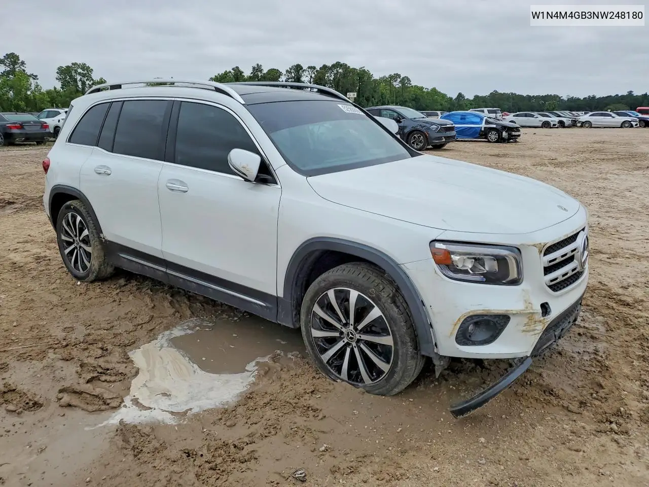 2022 Mercedes-Benz Glb 250 VIN: W1N4M4GB3NW248180 Lot: 52568606