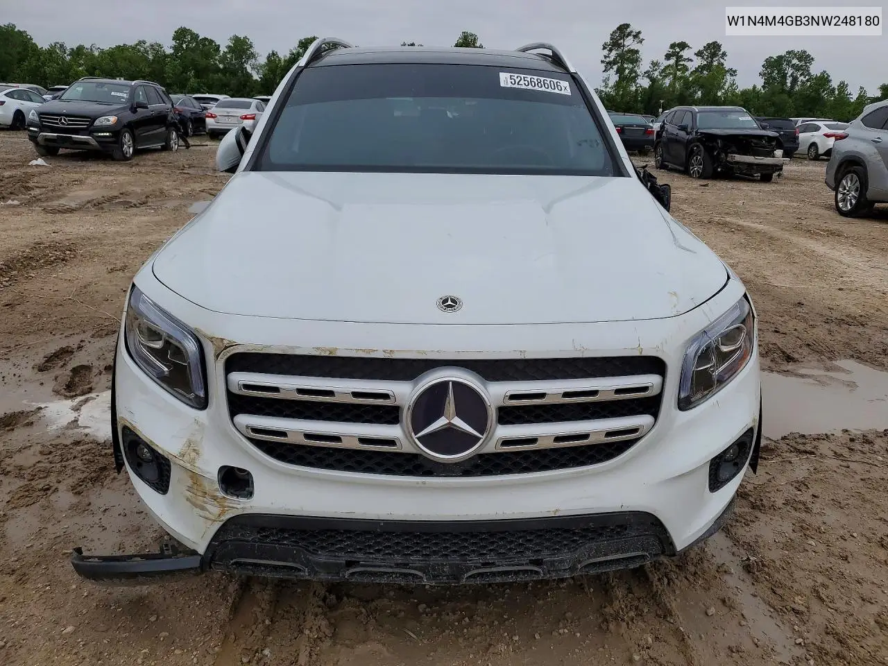2022 Mercedes-Benz Glb 250 VIN: W1N4M4GB3NW248180 Lot: 52568606