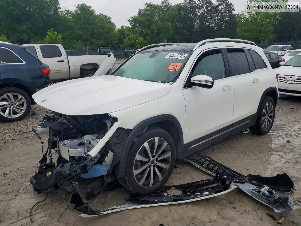 2022 Mercedes-Benz Glb 250 VIN: W1N4M4GB6NW197354 Lot: 52866976