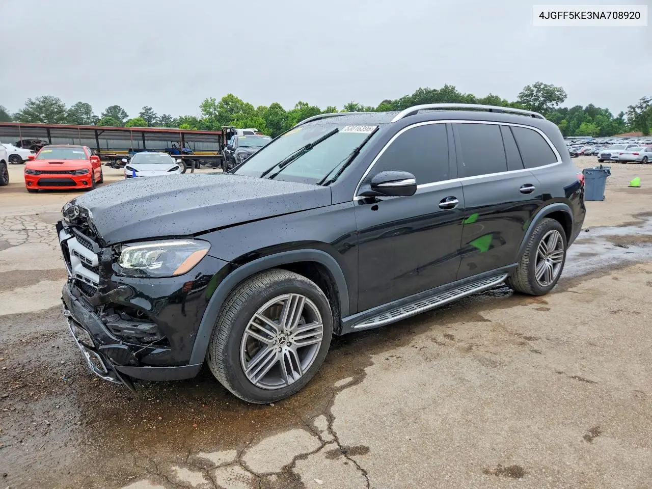 2022 Mercedes-Benz Gls 450 4Matic VIN: 4JGFF5KE3NA708920 Lot: 53816396