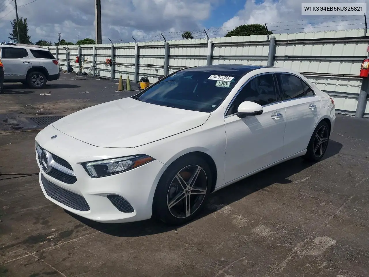 2022 Mercedes-Benz A 220 VIN: W1K3G4EB6NJ325821 Lot: 54795786
