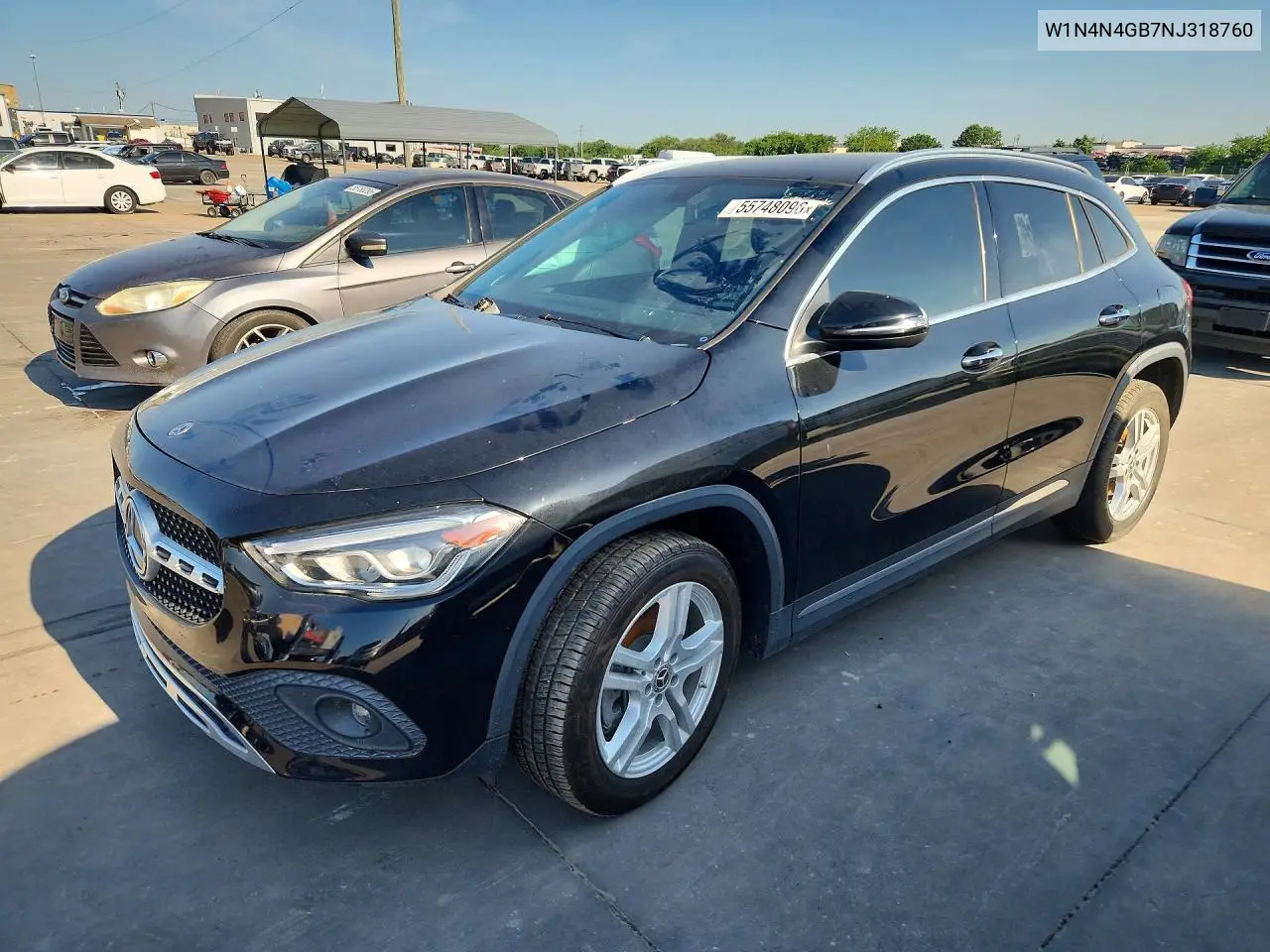 2022 Mercedes-Benz Gla 250 VIN: W1N4N4GB7NJ318760 Lot: 55748096