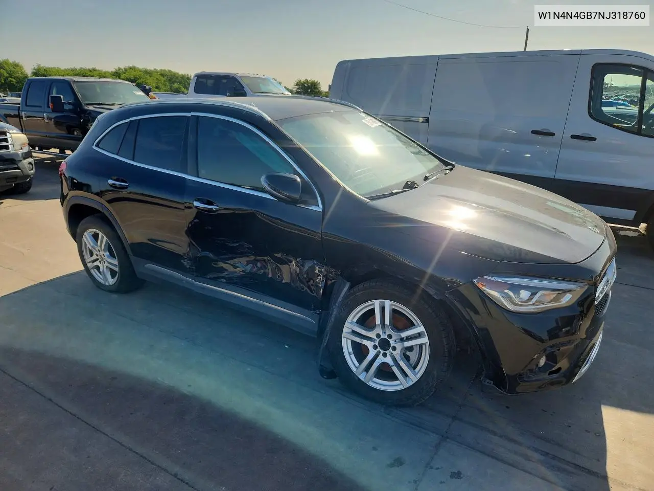 2022 Mercedes-Benz Gla 250 VIN: W1N4N4GB7NJ318760 Lot: 55748096