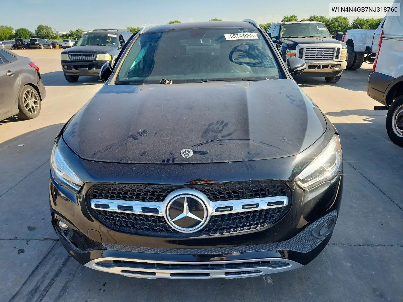 2022 Mercedes-Benz Gla 250 VIN: W1N4N4GB7NJ318760 Lot: 55748096