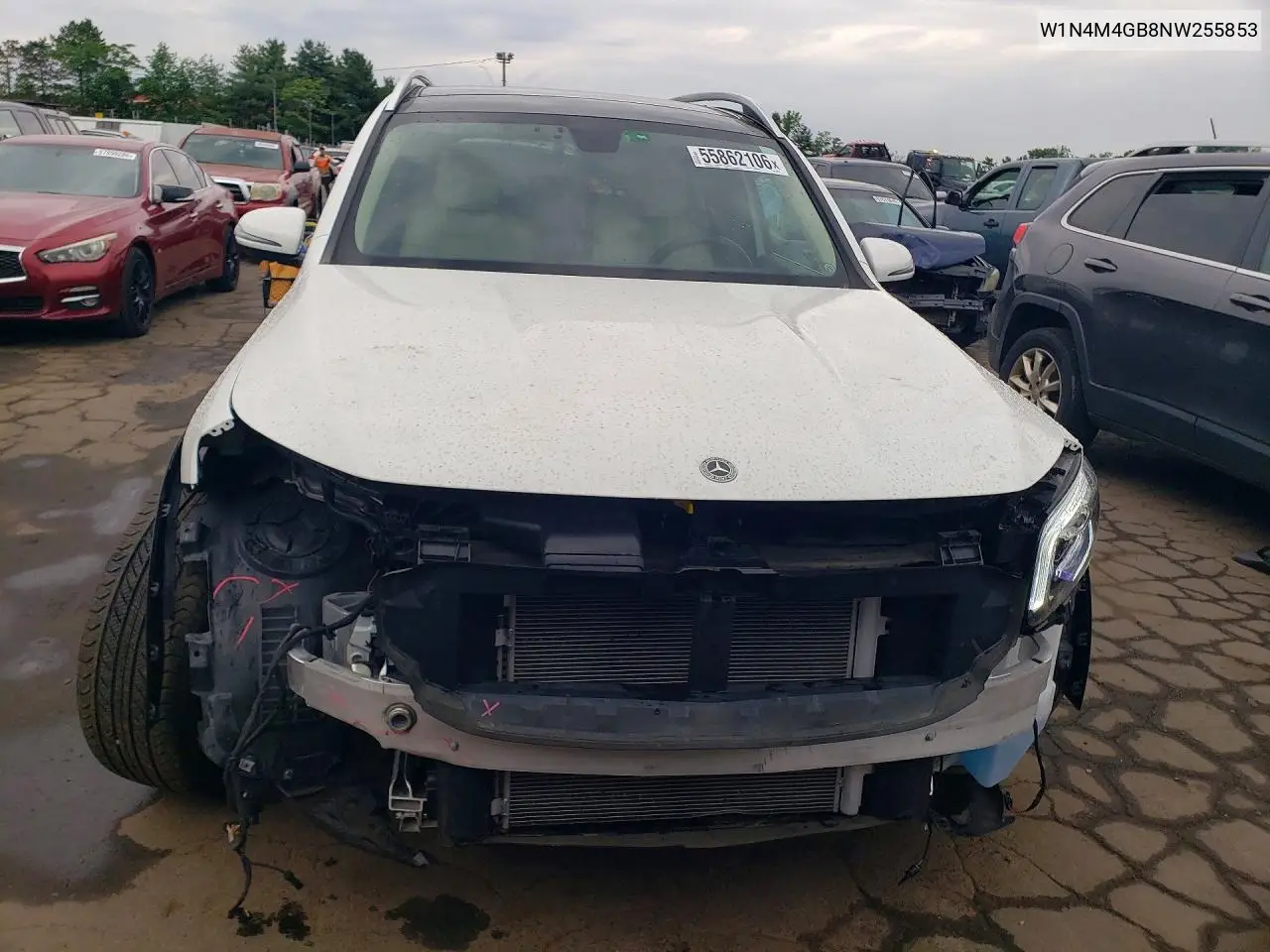 2022 Mercedes-Benz Glb 250 VIN: W1N4M4GB8NW255853 Lot: 55862106